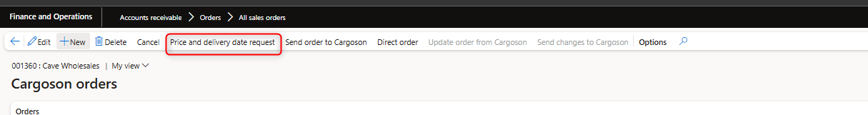 D365fo Cargoson Price And Delivery Time Requests 1