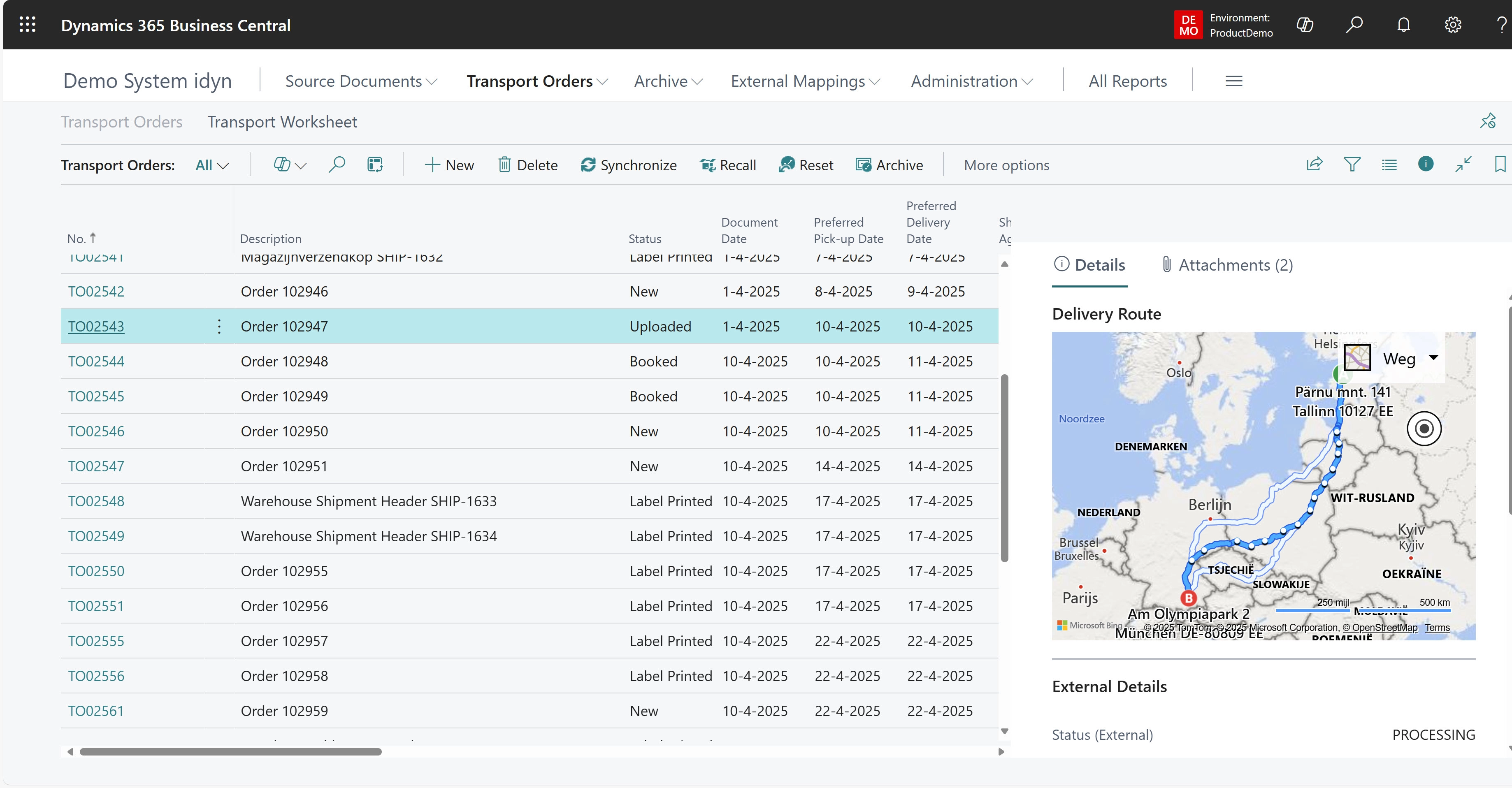 5 Transport Order List In Shipit 365